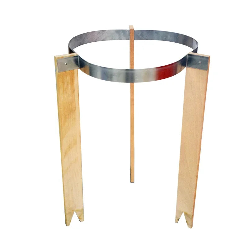 Bee Honey Filter Wooden Honey Filtering Stand with Nylon Impurities Filtration Net Beekeeping Honey Processing Beekeeper Tools
