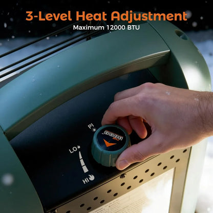 Propane Heater for Patio, 12000 BTU Portable Heater Outdoor Use Propane, Outdoor Space Heater for Camping