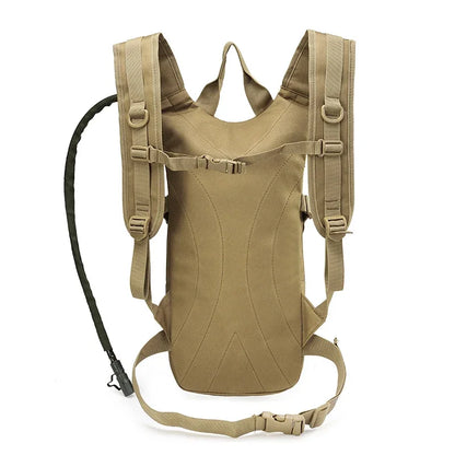 Lightweight Tactical Backpack Water Bag Camel Survival Backpack Hiking Hydration Pouch Rucksack Camping Bicycle Daypack