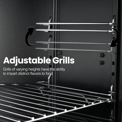 Propane Smoker, Vertical Smoker with Three Removable Shelves
