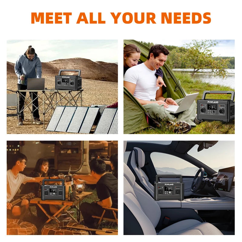 EASUN POWER 600W 300W Portable Power Station Solar Generator Quick Charge AC Outlets for Outdoor Camping RV Home LiFeP04 Battery for US No DUTY
