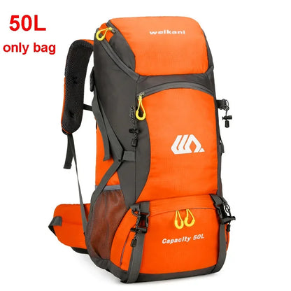 50L Travel Backpack Camping Men Large Hiking Bag Waterproof