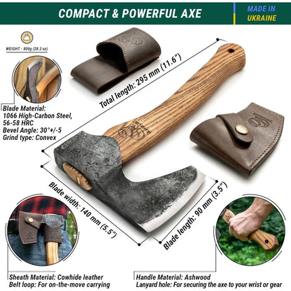 Bushcraft Hatchet Wood Carving Axe AX6