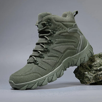 Men's casual tactical boots lightweight side zipper