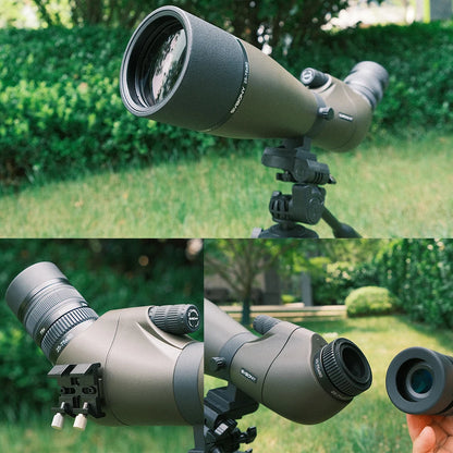 Svbony SV29 Spotting Scope 25-75x80mm FMC 57° Wide Angle Removable 1.25" Eyepiece Telescope for Target Shooting Archery