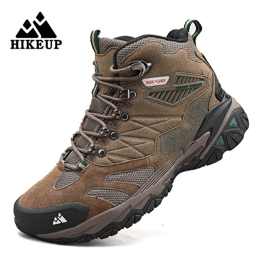 Men's Outdoor Hiking Boots Suede High Top Trekking Men Shoes Rainproof Tactical Combat Military Boots