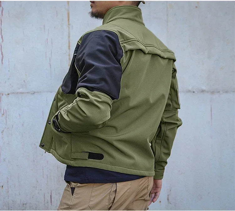 Tactical Sets Mens Thicken Outdoor Soft Shell Warm Fleece Jackets Waterproof Wear Resistant Multi Pocket Pants Hunting Clothes
