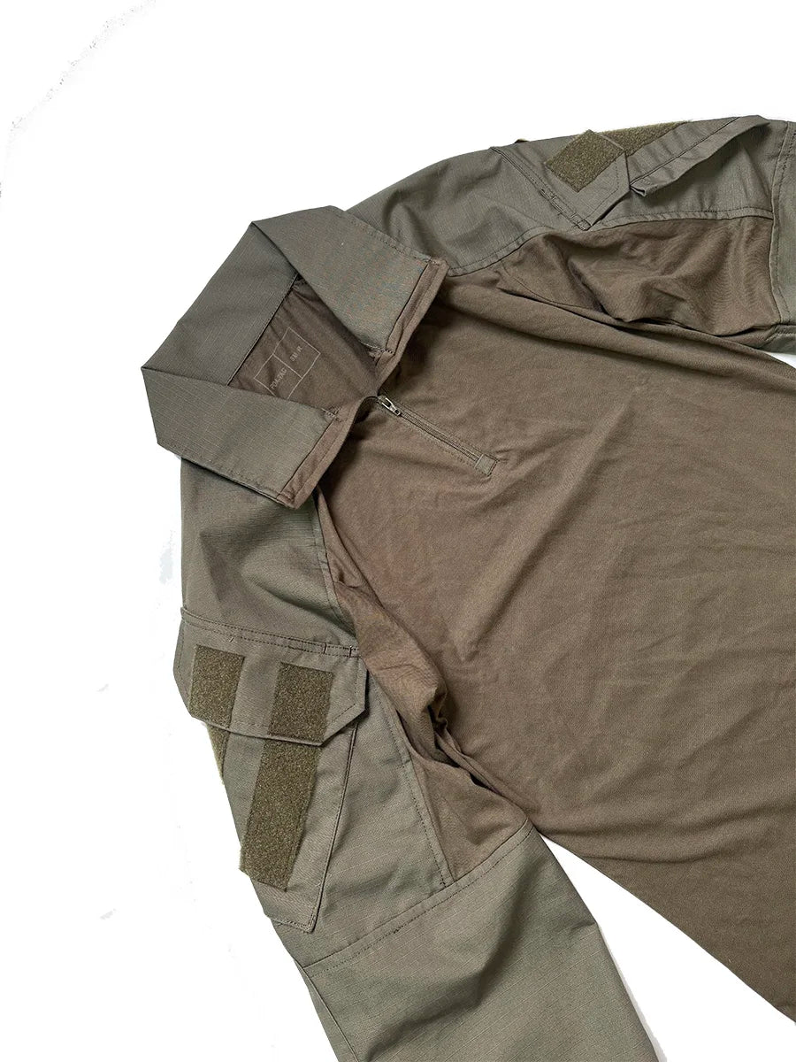 Outdoor Hunting Military Tactics G3 Training Suit, CP Style GEN3 Green Tiger Spot Combat Set, Tactical Top, Tactical Pants Men