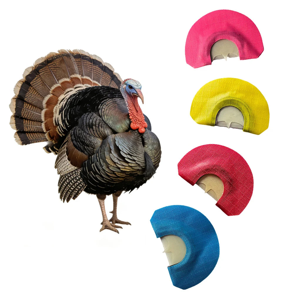 Turkey Hunting Calls Diaphragm Mouth Call Outdoor Hunting Gear Whistle Random 1/3 Colors Portable Hunter Accessory