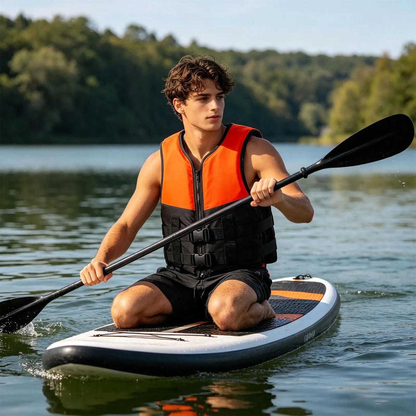 Adult Swim Buoyancy Aid Vest Floating Jacket Scratch Resistant Safety Buckle Kayak Surfing Fishing Life Vest for Teens