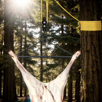 700LB Capacity Deer Hanger with Gambrel Hunting Game Hanging Kit for Deer Carcass/Butcher Deer Hunting Accessories Gifts for Men