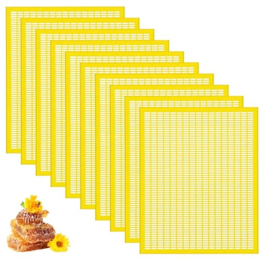 Rtteri Pcs Plastic Queen Excluder Queen Bee Excluder for Bee Hive Beekeeping Separating Queen Bees from Honey Beekeepers Lookin