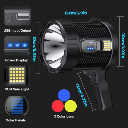 Rechargeable Spotlight 900000 Lumens Led