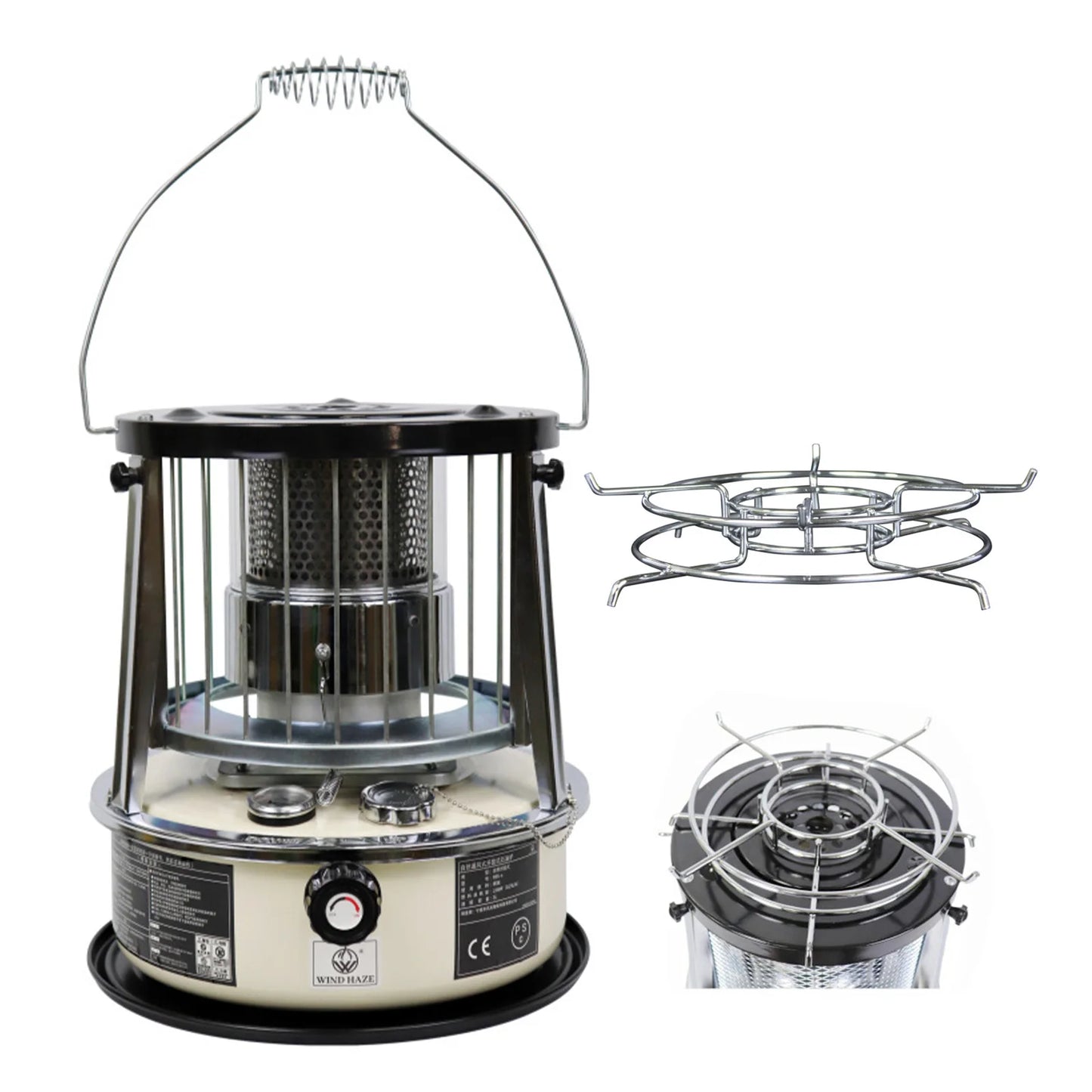 Liftable Kerosene Stove Home Outdoor Camping Barbecue Ice Fishing Kerosene Heating Stove Extremely Cold Weather Oil Stove