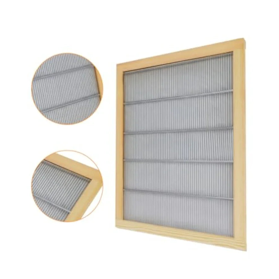 Wooden Bound Metal Queen Excluder 10 Frames Queen Excluder Beekeeping Separate The Queen from The Honey Beekeeping Supplies