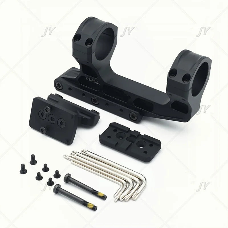 Fast LPVO Scope Mount  2.05 " Centerline Height 30mm Tube Offset Mount Plate for Red Dot Sight Ar 15 Accessories P.catin.ny Rail
