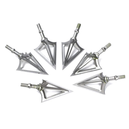 3/6/12pcs Arrowhead Archery Broadhead Hunting Sharp 100/125 Grain Arrow Head 3 Blade Stainless Tips