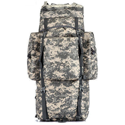 70L Backpack Waterproof Oxford 1000D Mountaineering Backpacks Casual Wear-resisting Camouflage Bag
