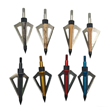 Threaded Interchangeable Arrows Traditional Antique Triangular Arrowheads Recurve Compound Bow Outdoor Accessories - 4/8 Pieces