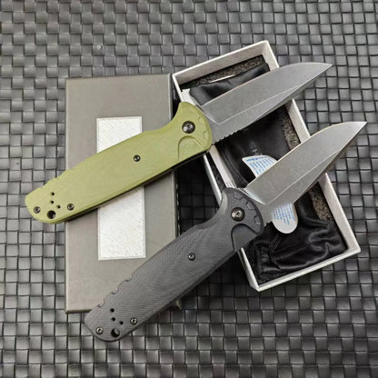 BM 4300 Folding Knife G10 Handle Wilderness Exploration, Hunting, Tactical Combat, Ergonomic Handle, EDC Multi-functional Knives