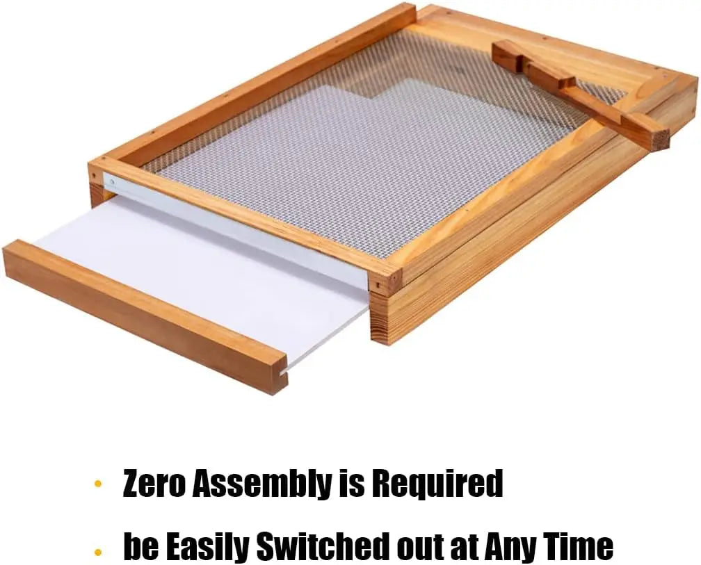 10-Frame Screened Bottom Board for Beehives,