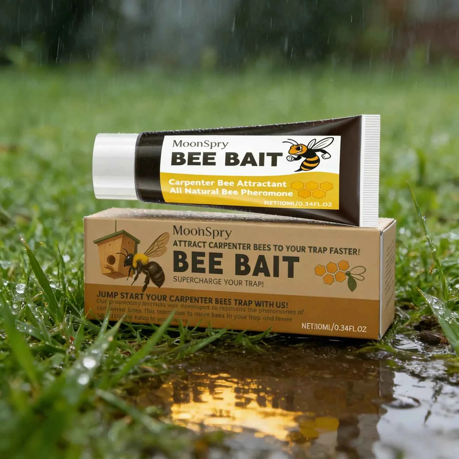 MoonSpry Bee Bait Multipurpose Outdoor Wild Bees Catching Tool Natural Honey Scent Practical Beekeeping Bee Attractant Balm 10ml