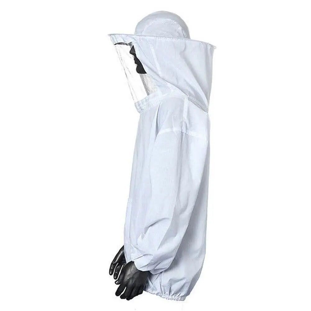 Protective Beekeeping Jacket Veil Smock Equipment Beekeeping Hat Sleeve Beekeeper Suit Apiculture Bee Dress