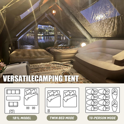 Army Green Waterproof Windproof Tent for Camping