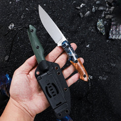High-Quality Outdoor Tactical Fixed Blade Knife DC53 Steel Blade Hunting Knife K Sheath Camping & Exploration Hiking EDC Knife