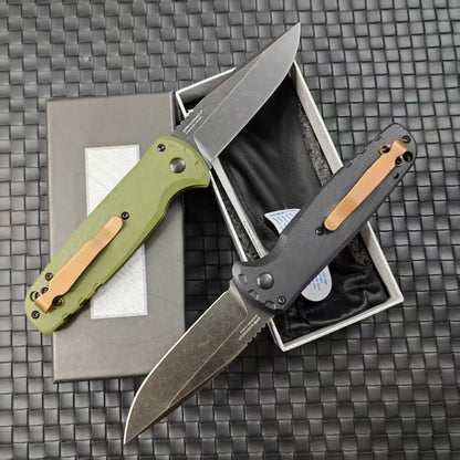 BM 4300 Folding Knife G10 Handle Wilderness Exploration, Hunting, Tactical Combat, Ergonomic Handle, EDC Multi-functional Knives