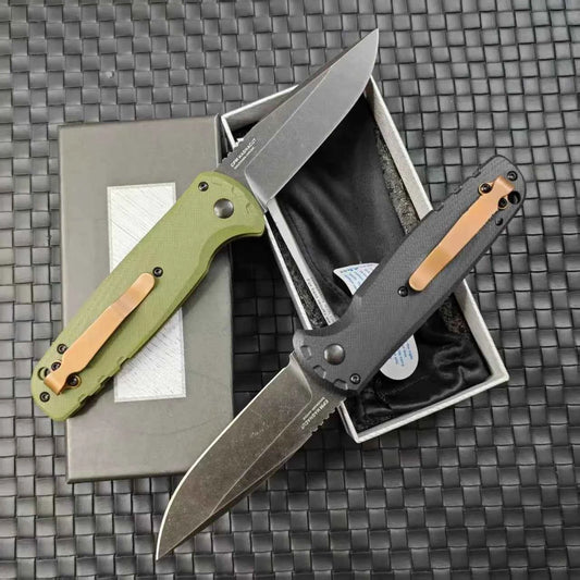 BM 4300 Folding Knife G10 Handle Wilderness Exploration, Hunting, Tactical Combat, Ergonomic Handle, EDC Multi-functional Knives
