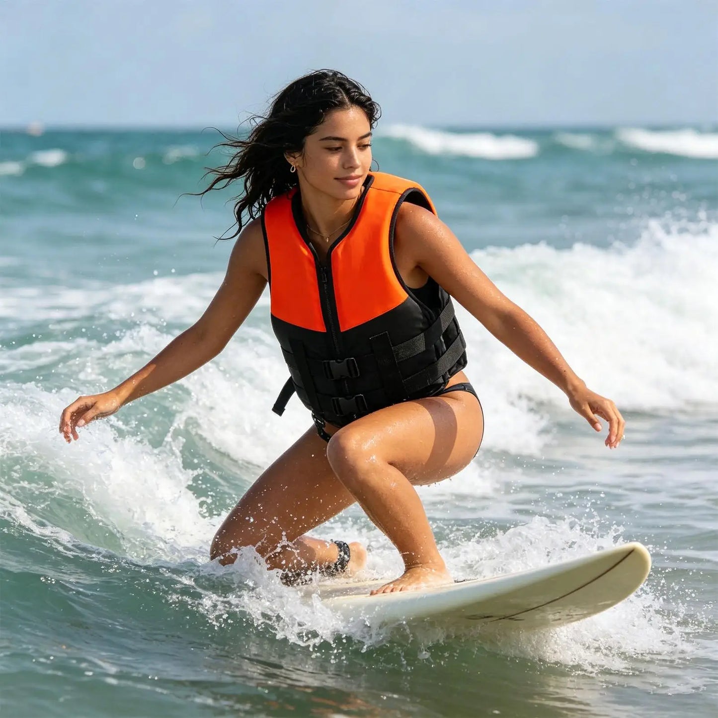 Adult Swim Buoyancy Aid Vest Floating Jacket Scratch Resistant Safety Buckle Kayak Surfing Fishing Life Vest for Teens