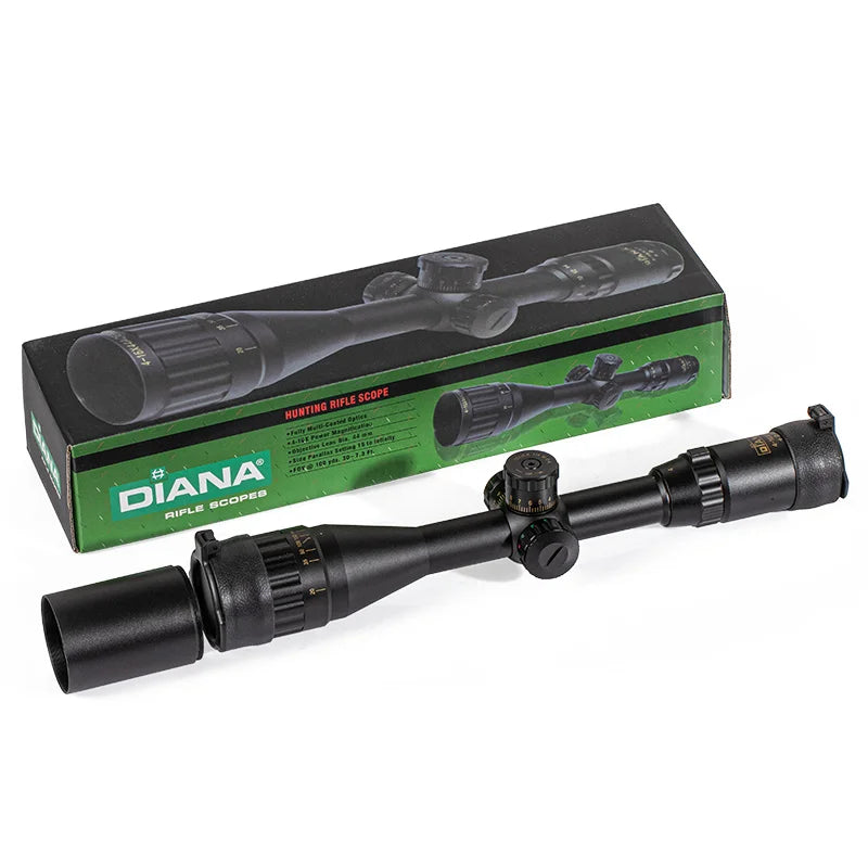 DIANA 4-16x44 Tactical Riflescope Optic Sight Green Red Illuminated Hunting Scopes RU Rifle Scope Sniper Airsoft Air Gun S