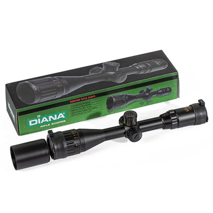 DIANA 4-16x44 Tactical Riflescope Optic Sight Green Red Illuminated Hunting Scopes RU Rifle Scope Sniper Airsoft Air Gun S
