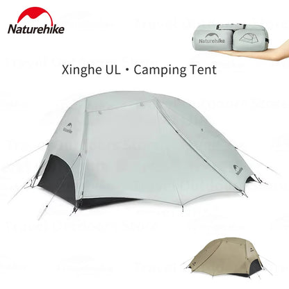 Naturehike Star River UL Camping Tent 15D Silicone Ultralight Portable 2 Person 3 Seasons Outdoor Travel Hiking Tent With Mat