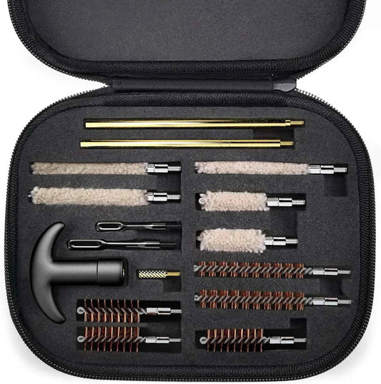 16Pcs/set Tactical Cleaning Kit Universal Brass Cleaning Tool Rod for .22/9mm/.40/357 Caliber Cleaning Kit