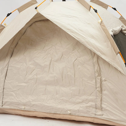 2-3 Person Automatic Pop Up Tent Instant Spring Quick Setup Waterproof Oxford Cloth UPF 50 Sun Protection Breathable Mesh Window Wind Ropes Ground Nails Compact Fold Portable Outdoor Shelter For Backyard Festival Beach Campin