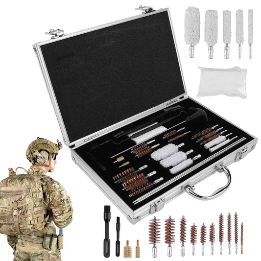 Gun Barrel Brush Box Set Gun Brush Pipe Cleaning Tools Kit Barrel Brush Tool for  Pistol Handgun Shotgun Cleaning Kit Tool