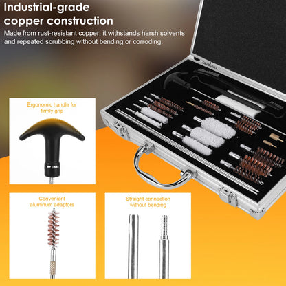 Gun Barrel Brush Box Set Gun Brush Pipe Cleaning Tools Kit Barrel Brush Tool for  Pistol Handgun Shotgun Cleaning Kit Tool