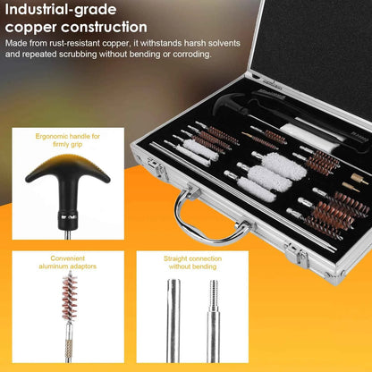 Gun Barrel Brush Box Set Gun Brush Pipe Cleaning Tools Kit Barrel Brush Tool for  Pistol Handgun Shotgun Cleaning Kit Tool