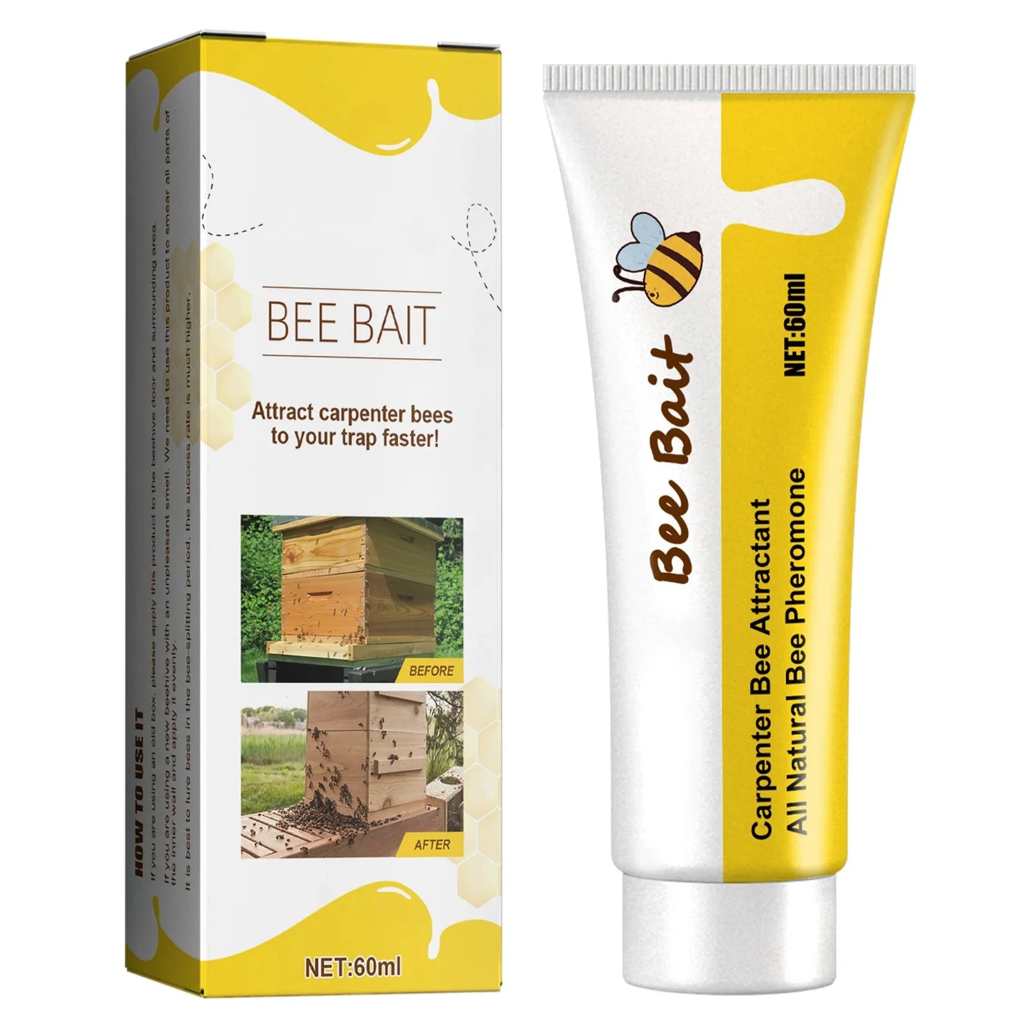 Beekeeping Bee Attractant Bait - Easy Catching Bee Queen Pheromone Lure Swarm Commander Attraction