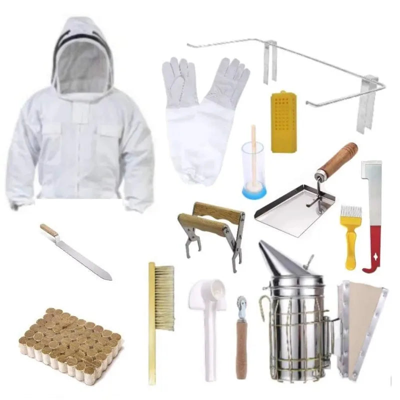 Beekeeping Supplies Honey Kit Beekeeping Starter Kit Set of 15 pieces