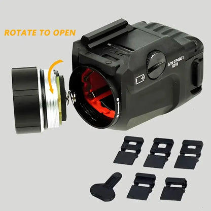 TLR7 Flashlight TR-7 X 500-Lumen Compact Tactical Weapon Light, Includes High, Low Paddle Switches and Key Kit, Black