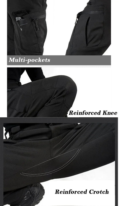 Tactical Sets Mens Thicken Outdoor Soft Shell Warm Fleece Jackets Waterproof Wear Resistant Multi Pocket Pants Hunting Clothes