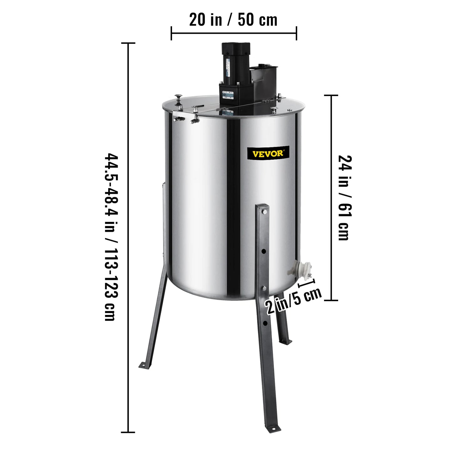 Honey Extractor 2 3 4 Frame Manual Electric Stainless Steel Honeycomb Spinner Crank Centrifuge Beekeeping Equipment