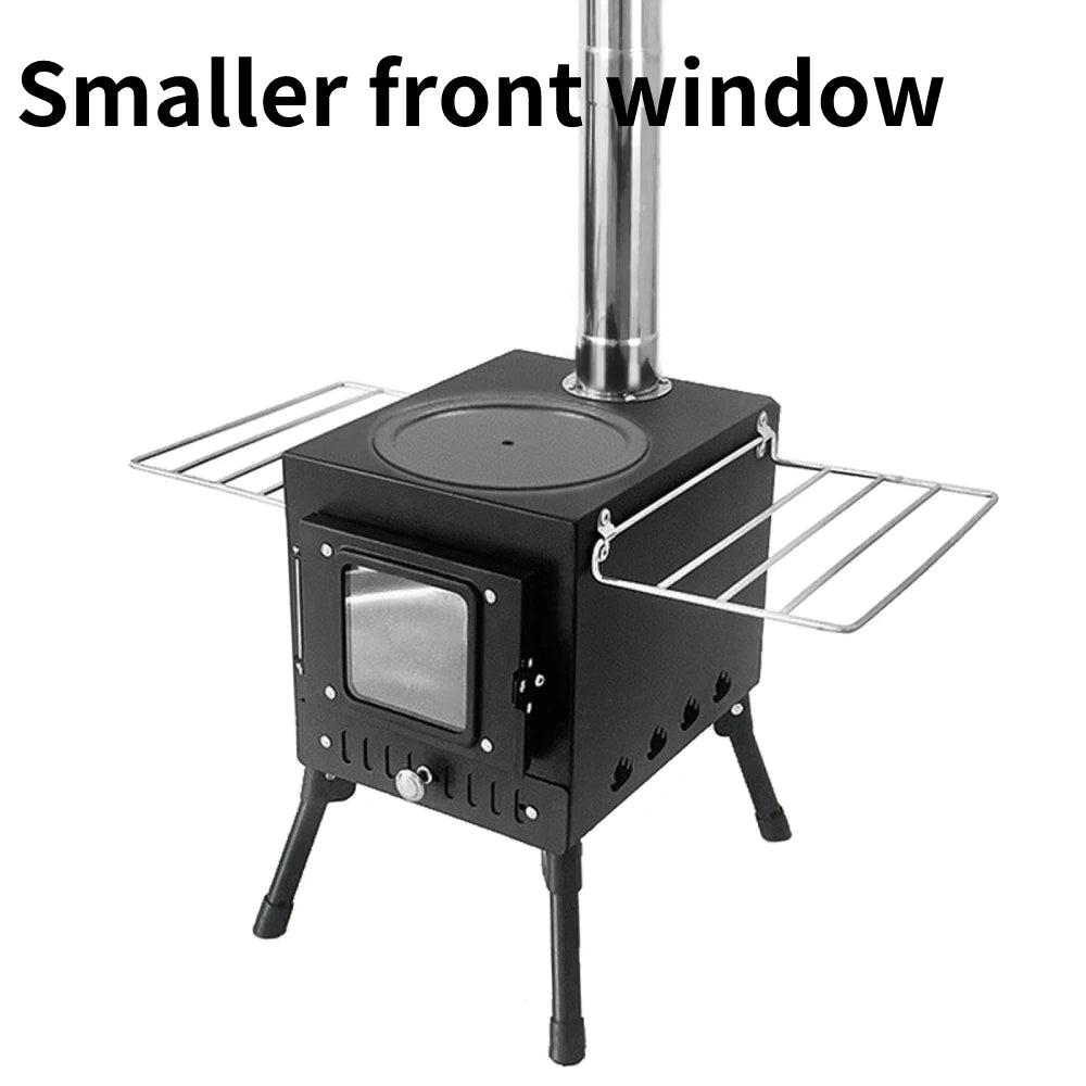Outdoor Camping Wood-burning Stove Wood Burner Stainless Steel Foldable