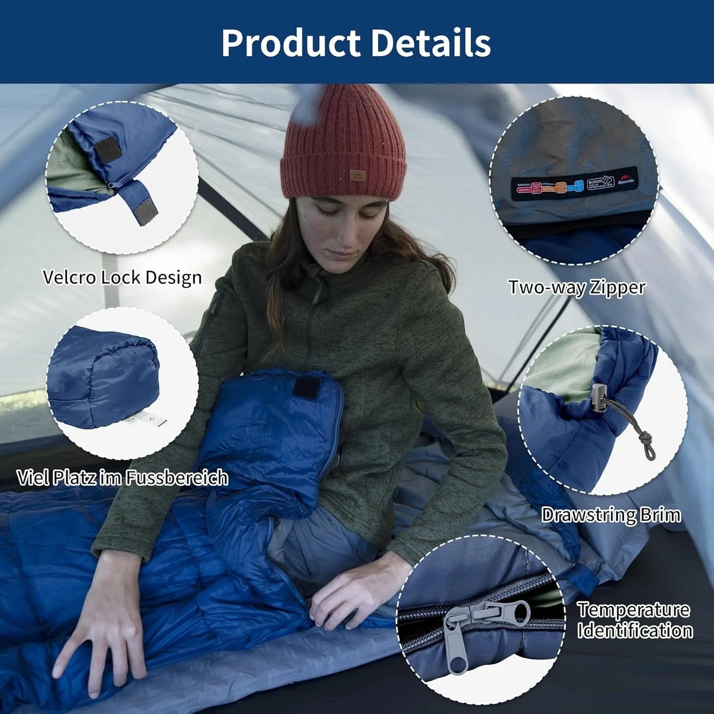 Mummy Sleeping Bags MJ300/MJ600 Cotton