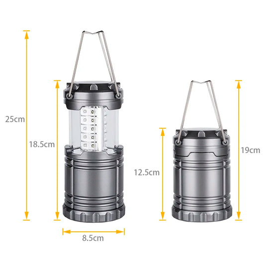 30 LED Tent Lamp Waterproof Camping Light Power by 3*AAA Battery Emergency Light Portable Lantern Working Lighting Flashlight
