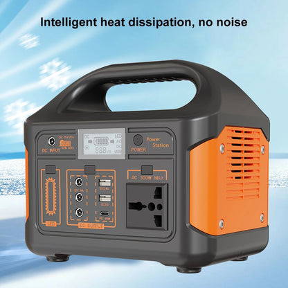 Gaiaray 500W 300W Portable Power Station 460.8Wh LiFePO4 Battery Charging Station 110V Solar Generator Emergency Power Bank for Camping Travel