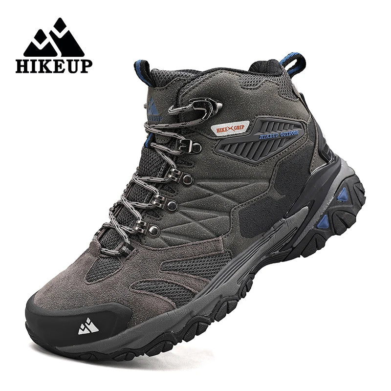 Men's Outdoor Hiking Boots Suede High Top Trekking Men Shoes Rainproof Tactical Combat Military Boots